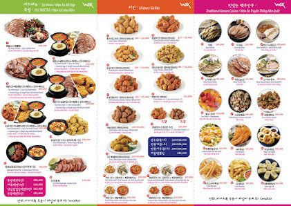 A multi-page menu from a venue in Thao Dien, Saigon, showcasing various dishes with high-quality food photography. The menu is organized into sections