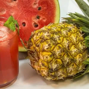 1 X Watermelon Juice, 1 X Pineapple Juice at 127 COFFEE - SINH TỐ & NƯỚC ÉP