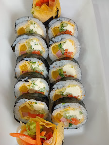 Sushi Rolls with Toppings
