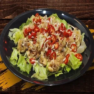 VIP#10 Special crispy fried chicken with sour and spicy sauce at 99jjamppong
