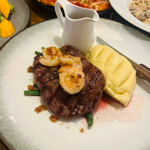 Shrimp Steak with Roasted Potato
