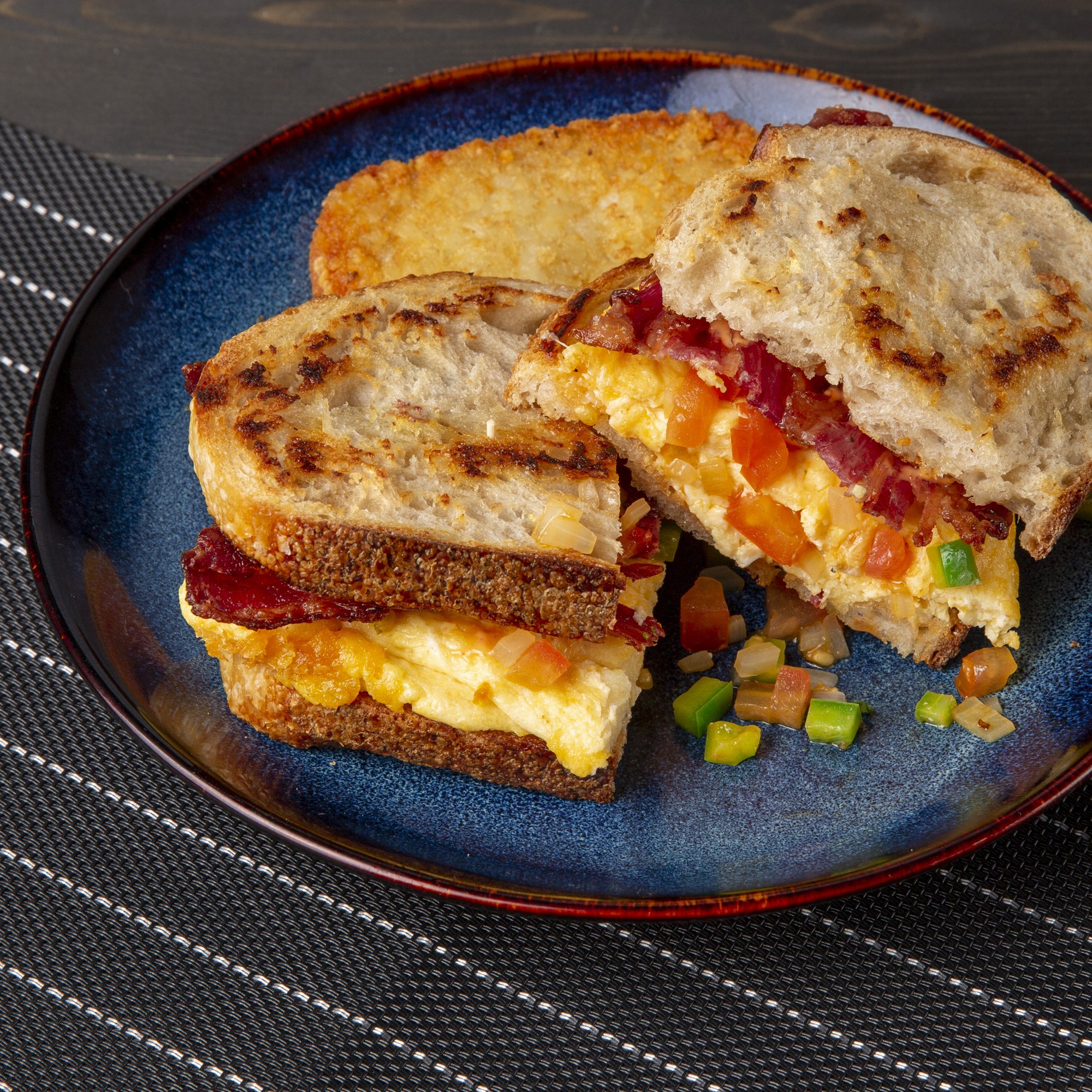 Open-Face Breakfast Sandwich