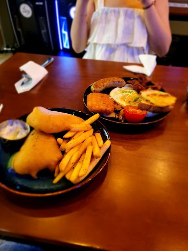 Fish and Chips with Calamari Rings