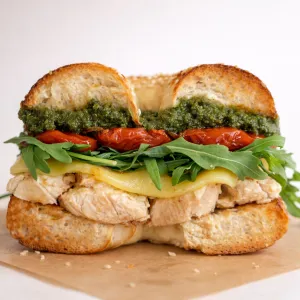 Chicken Pesto Bagel