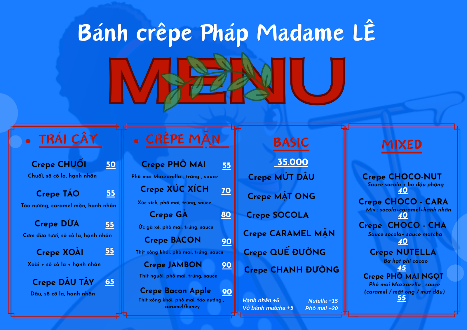 Bánh crêpes Pháp Madame LÊ photo 8 in Thao Dien