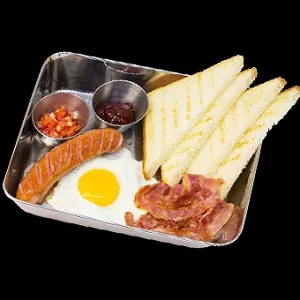 English breakfast at Brick Coffee