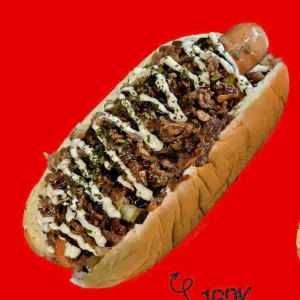 Bulgogi Hot Dog at Brick Coffee