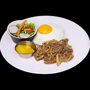 Bulgogi rice at Brick Coffee