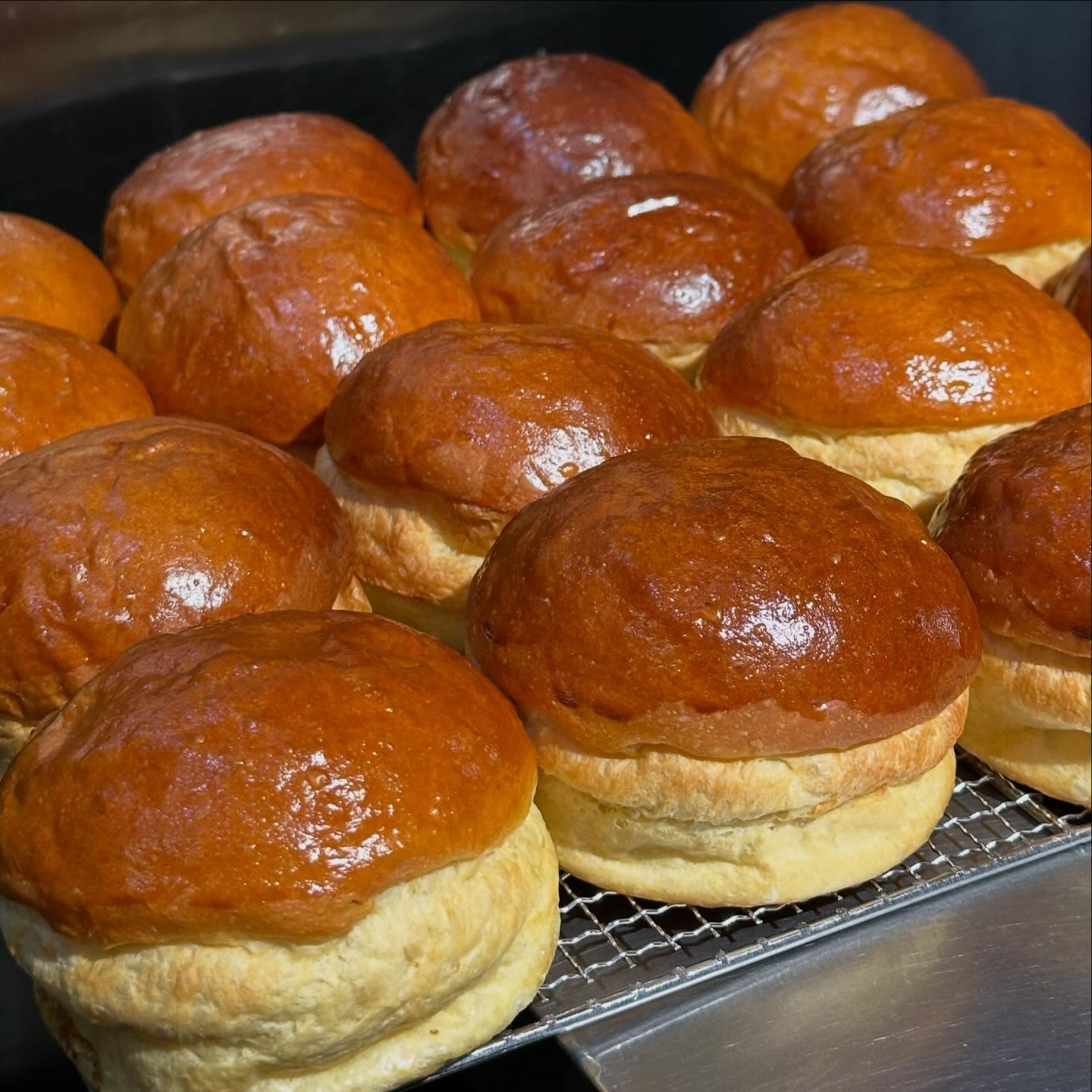 Potato brioche buns, baked fresh in house.

Potato