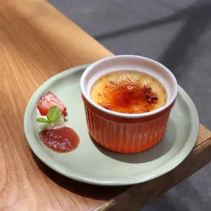 Cream brulee at Cafe De Elin, Thao Dien