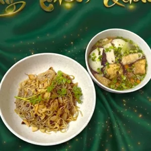 Dry Mixed Rice Noodles at Chay Thiện Tâm in Thao Dien