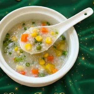 Vegetable Porridge at Chay Thiện Tâm in Thao Dien