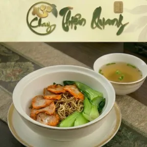 Vegetarian Char Siu Noodles at Chay Thiện Tâm in Thao Dien