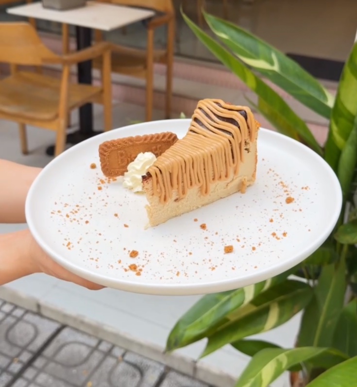 Burnt Biscoff slice - Cheesecake Ngon