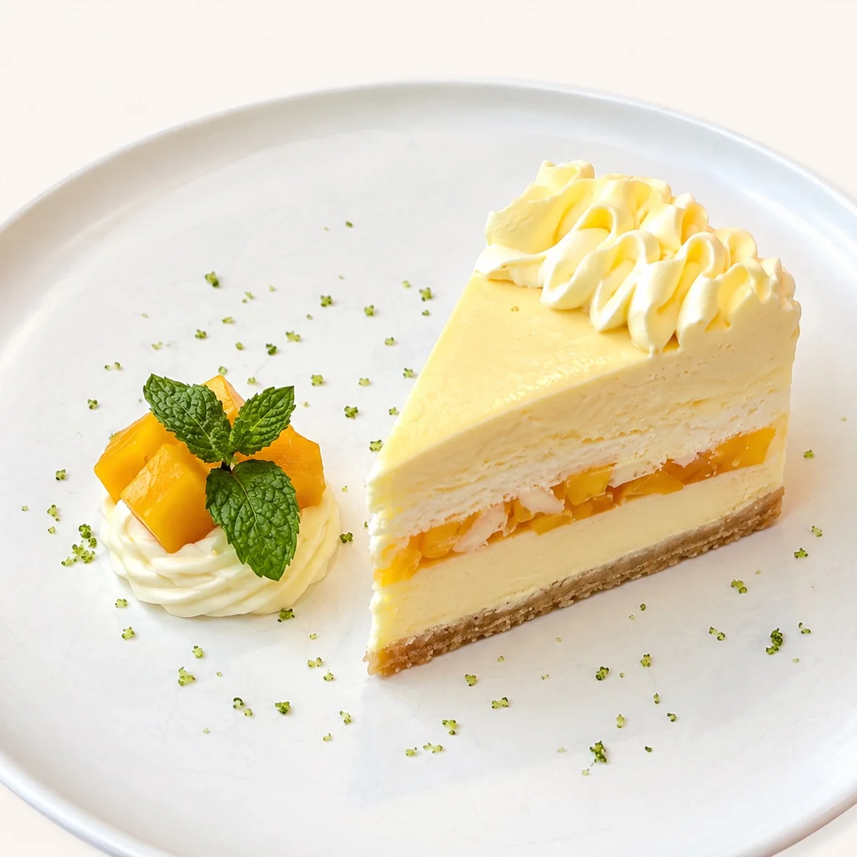 Tropical Sunshine Mango Cheesecake - Cheesecake Ngon