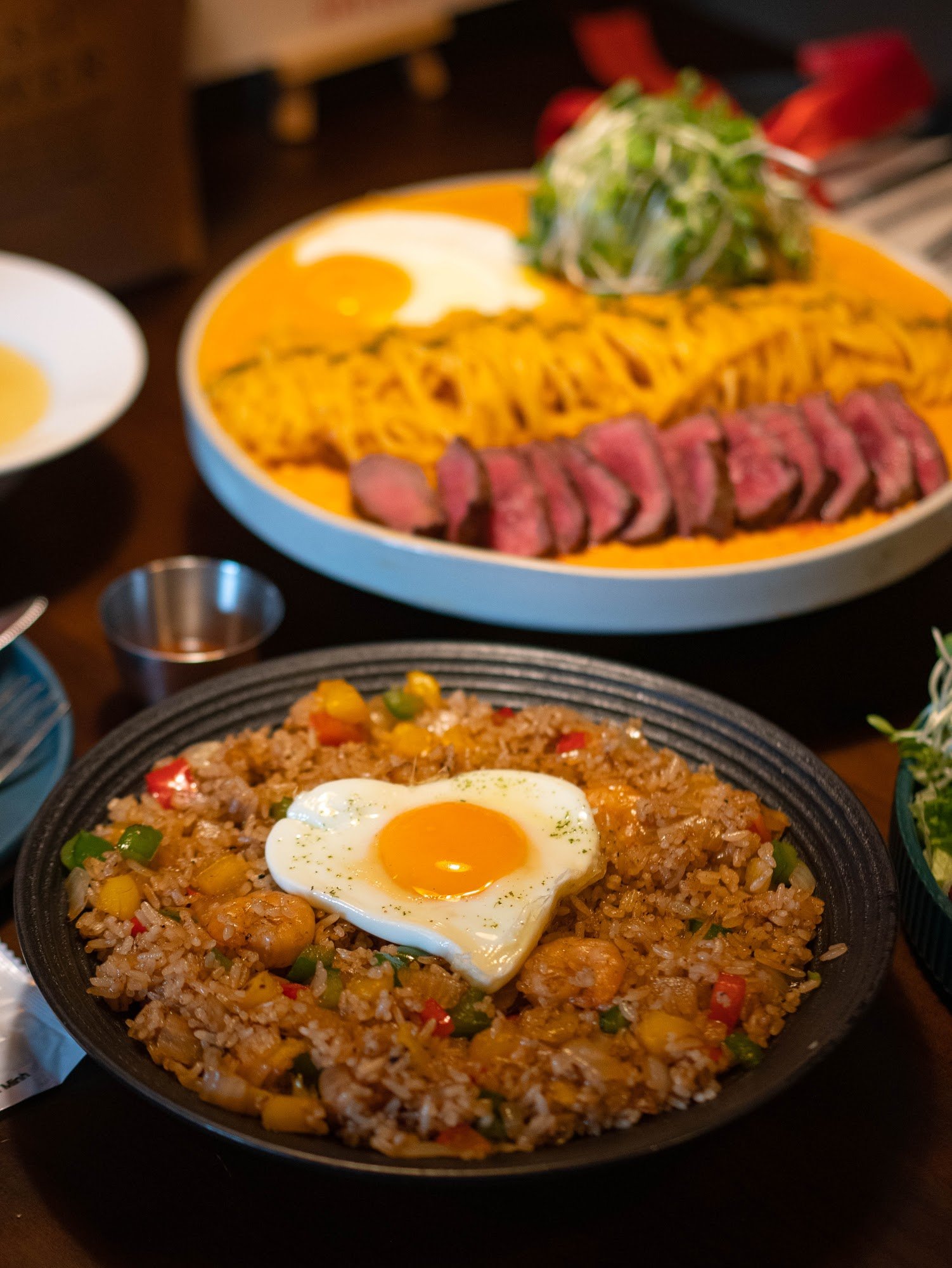 Shrimp Fried Rice with Heart-Shaped Egg