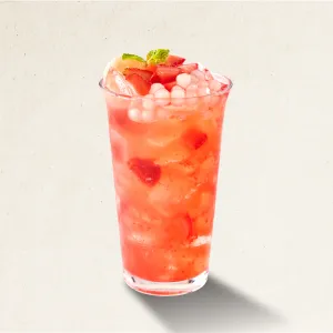 Lychee strawberry tea at Chilli Thái Vincom Thảo Điền, Thao Dien