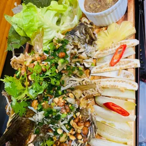Crispy Fried Elephant Ear Fish (1.1kg-1.3kg/1 piece) at Chuk Chuk
