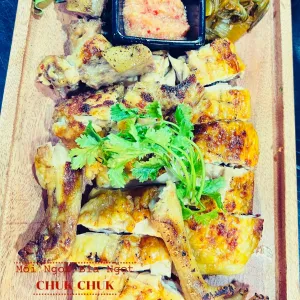 Grilled chicken with chili salt (whole bird) at Chuk Chuk