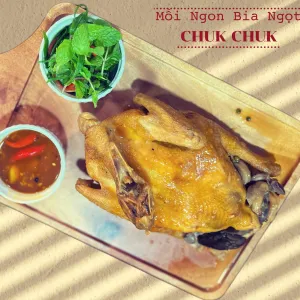 Steamed chicken with fish sauce - 1 whole chicken at Chuk Chuk