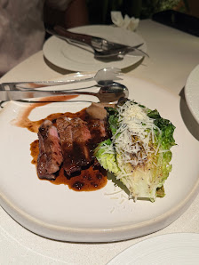 Steak with Broccoli and Mashed Potatoes