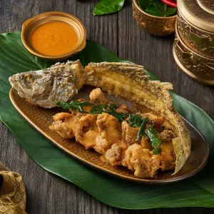 Seabass in Nim Kham Sauce at Coco Thai