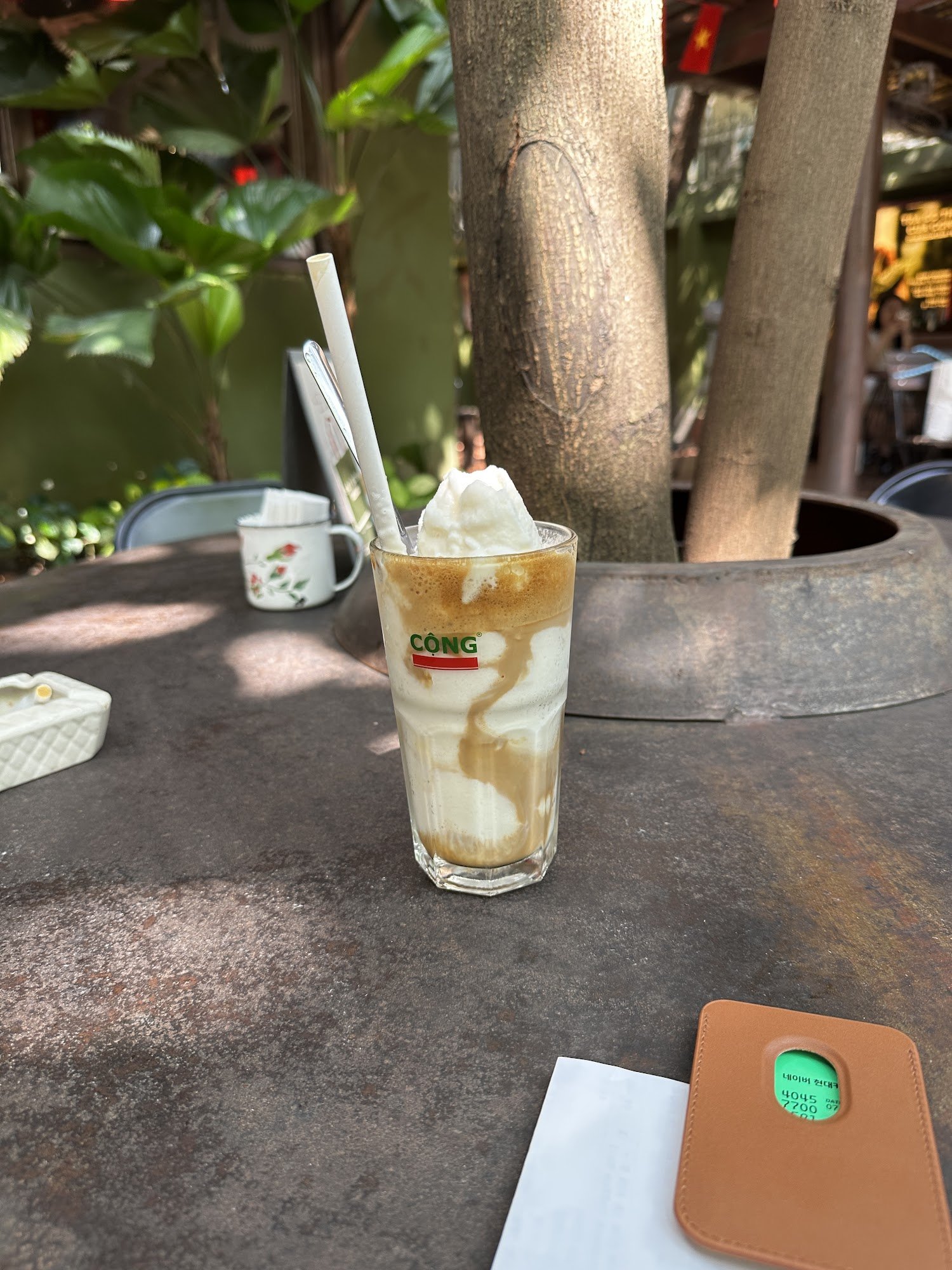 Công Iced Coffee with Whipped Cream