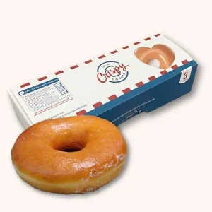 Box 3 original glazed at Crispy Donuts Thảo Điền