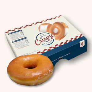 Box 6 original glazed at Crispy Donuts Thảo Điền