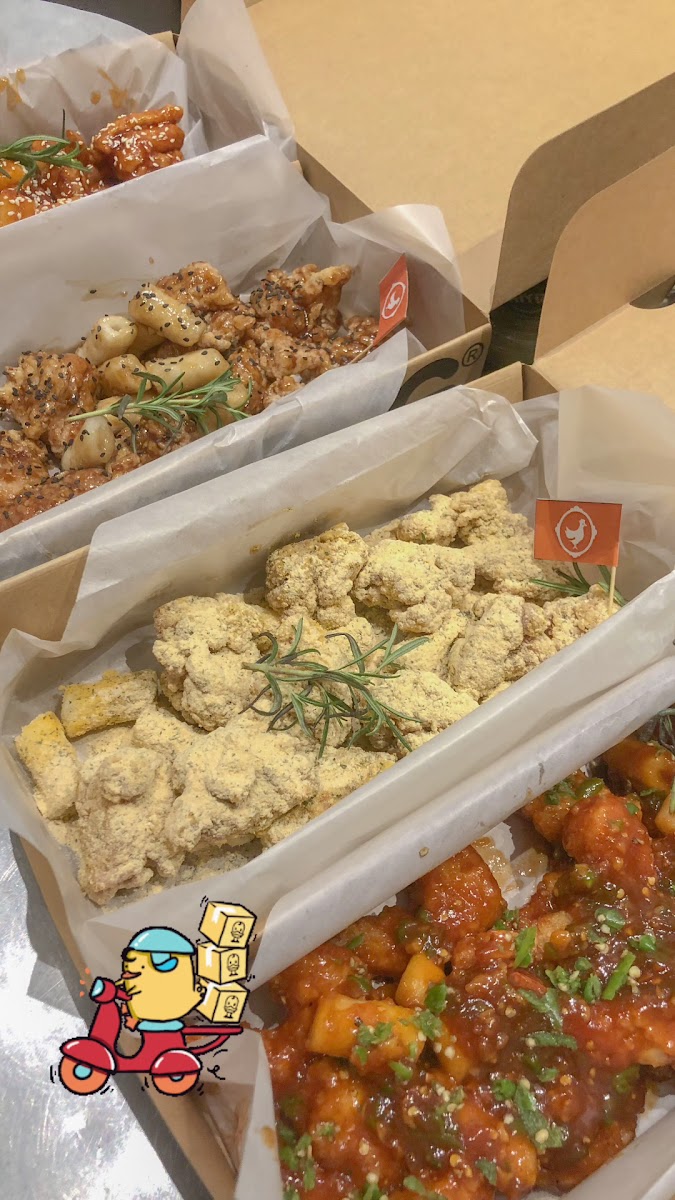 닭강정 이터리 DAKGANGJEONG Eatery (Nhà hàng Gà rán Hàn Quốc) Korean Chicken & Shrimp - Brunch in Thao Dien