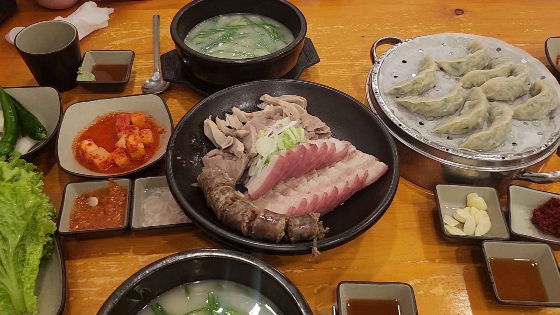 Various Korean dishes