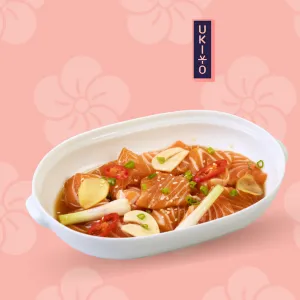 Japanese-style Salmon in Soy Sauce at Deliany Thảo Điền, Thao Dien