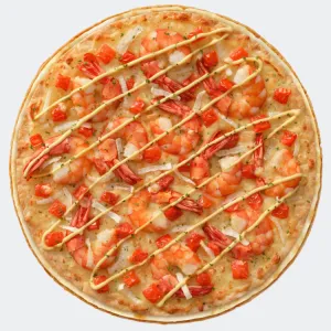 Double Crust Parmesan Shrimp Pizza