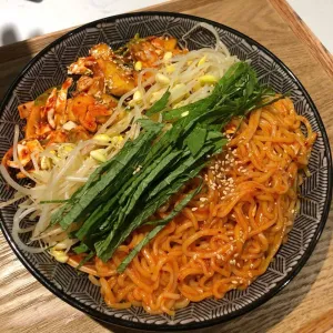 Korean-style mixed squid with vegetables at Dongmak 동막