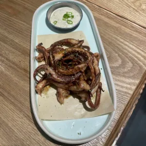 Grilled Butter Squid Tentacles at Dongmak 동막, Thao Dien