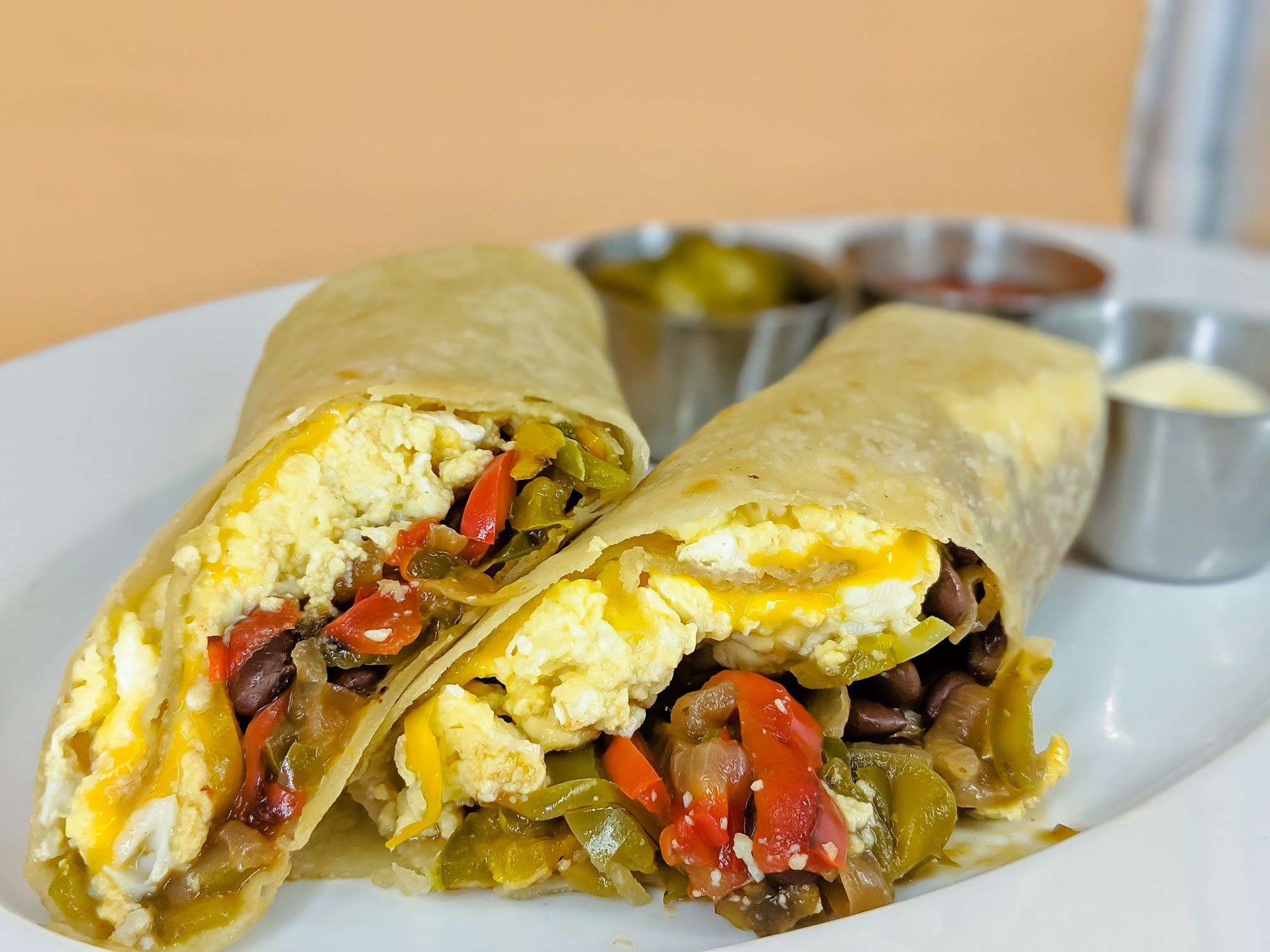 Egg and Bean Burrito