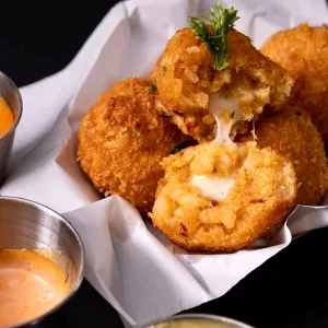 Arancini Bolognese ( Italian-style Fried Rice Balls with Bolognese Filling) at Fritty Saigon, Thao Dien