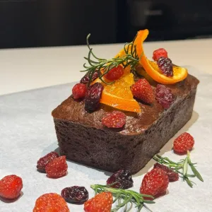 Banana bread with fruit flavor at GẤU Bakery, Thao Dien