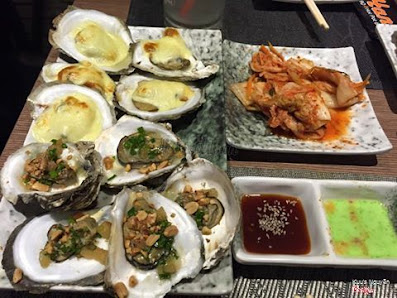Oyster Platter with Fried Shrimp