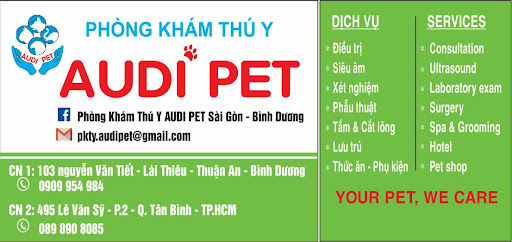 Hệ Thống Dịch Vụ Thú Y - AUDI PET.COM - Chi nhánh Q2 THĐ Veterinarian in Ho Chi Minh City - exterior