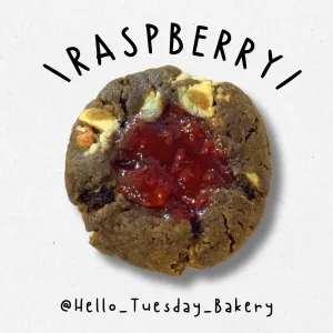 Matcha Raspberry Cookies 🍵