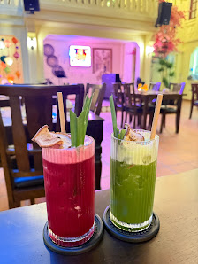 Red and Green Cocktails