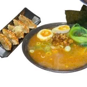Cb26 Set Ramen Tantan + Japanese Dumplings 5 Pcs (Tantanmen + Fried Dumplings) at KABUKI