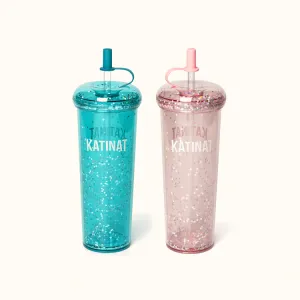 Random Thousand Star Red/Green 2-Layered Milk Tea - 700ml at Katinat