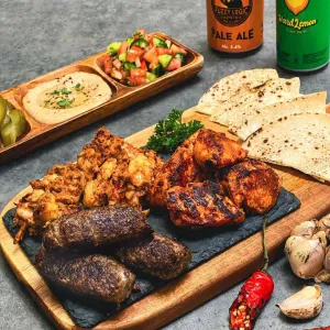 Mixed grill for 2 (Shish , Shawarma, Kofta) at Kebabs & Wraps
