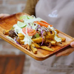 Dutch-style Fries Kapsalon Lamb at KEBABY