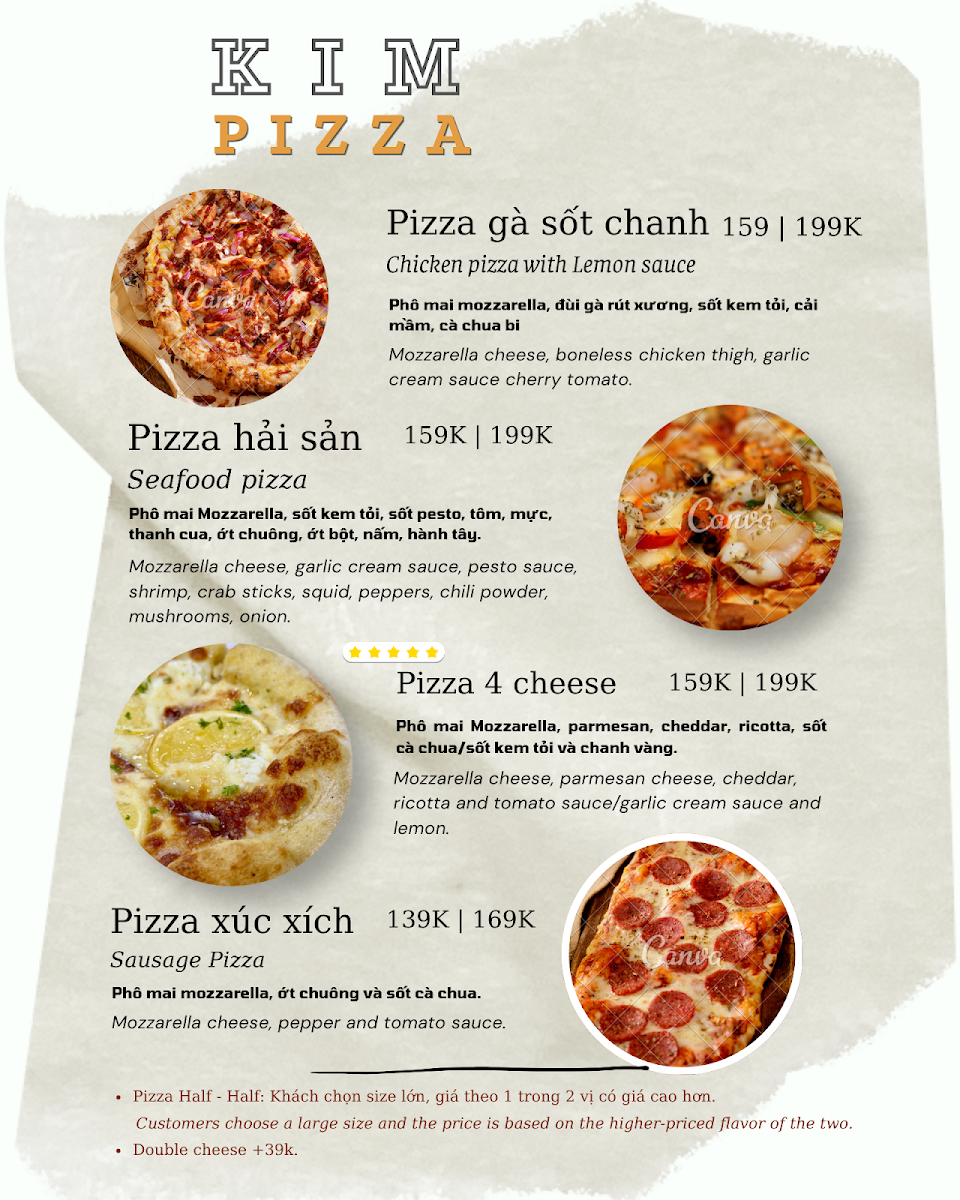 Kim Pizza - Spaghetti & Drinks - Pizza Restaurant in Thao Dien