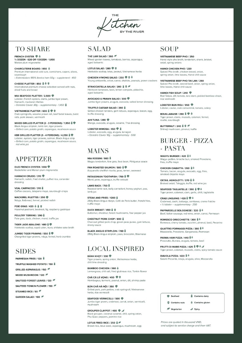Kitchen By The River - Asian Fusion Restaurant in Thao Dien
