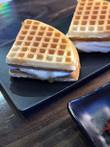 Waffle Sandwich with Cream Cheese