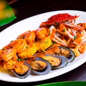 Thai-Style Seafood with Salted Egg Sauce at Lac Thai 7